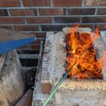 Forge with fire